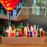 DIY Simulation Mini Toy Small Liquor Bottle Small Night Lamp Creative Glow Small Ornaments Miniature Model Epoxy Resin Jewelry