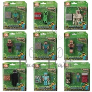 PuasHati Mine Craft Toys Set Action Figures minecraft