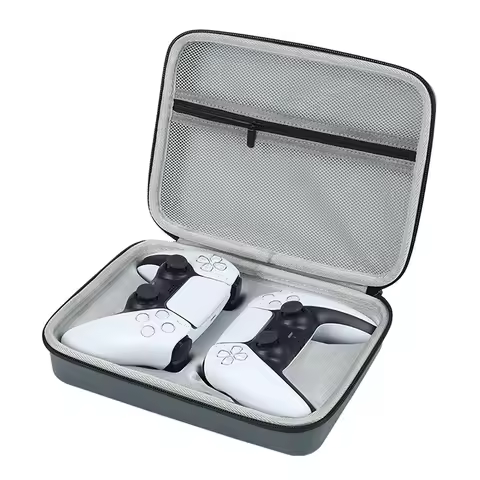 For PS5 Dual Controller Carrying Case Hard EVA Storage Bag for PS5/PS4/Switch Pro/Xbox Gamepad Shock
