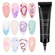3D Nail Gel Nail Art Sculpting Gel for DIY Decoration Embossing Painting Drawing Carving Nails Glue