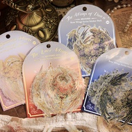 Rose Wings Gilding Retro Feather Wings Landscaping Sticker