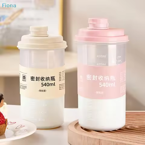 ✔Milk Tea, Soy Milk, Juice & Oatmeal Storage Jar With Measurement Markings, Food-grade, High-tempera