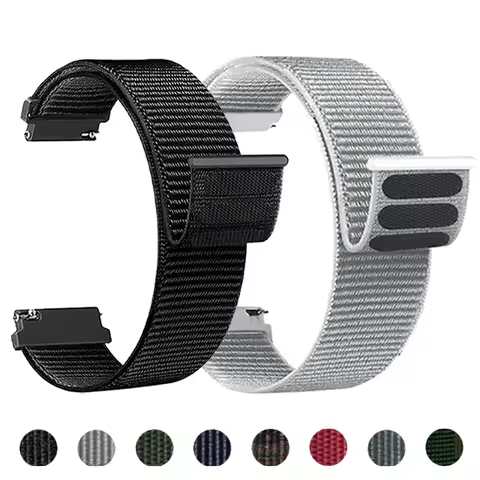 20/22mm Velcro Loop Nylon Band for COROS PACE 4 Breathable Bracelet for COROS APEX 4 42mm/PACE 3 2/A