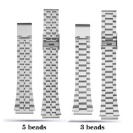 18mm interface watch strap A158/A159/A168/A169/B650/AQ230/AE500W classic small square silver metal s