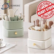 Kotak Penyimpanan Kosmetik Berputar | Cosmetics Storage Box Rotating Container Desktop Dresser Organ