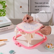 【VVL】-Double Layer ABS Embroidery Stand Hoop Desktop Handmade Craft Frames for Poking French Embroid