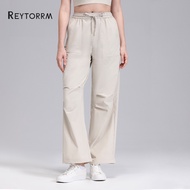 Reytorrm Women's Casual Straight Pants Women's Sports Pants Hiking Waterproof Quick Dry (CK032)