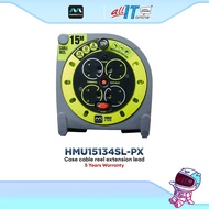 Masterplug HMU15134SL-PX 13 Amps Case Reel 15M 4 Gang Work Extension Sirim