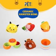Hamster Food Bowl Small Pet Snack Bowl Ceramic Feeder