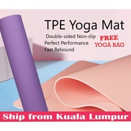 [READY STOCK] Yoga Mat 8mm EXTRA Thick Yoga Mat -Premium Yoga Mat -Fitness Mat DOUBLE SIDED YOGA MAT