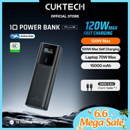 【3C  Certification】CUKTECH 120W Fast Charging 15000mAh Powerbank Xiaomi 120W Max Samsung 45W Laptop 