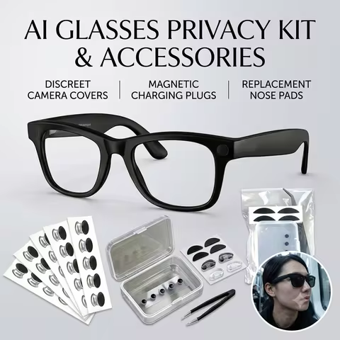 New Privacy Light Blocking Sticker For Ray-Ban Meta AI Glasses Anti-Glare Peep Proof Film Smart Glas