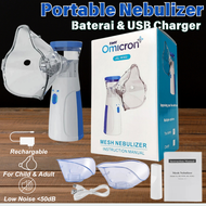 TERLARIS !!! TaffOmicron Alat Terapi Uap Pernapasan Nebulizer Portable Untuk Asma Sesak Nafas Anak D