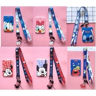 Mickey &amp; Minnie, Donald &amp; Daisy, Stitch, Sesame Street Card Holder with Lanyard, Ezlink Bus Card, Bank Card (SG Stocks)