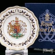 限量英國製Royal Crown Derby 女王2012年奢華生日紀念骨瓷裝飾盤