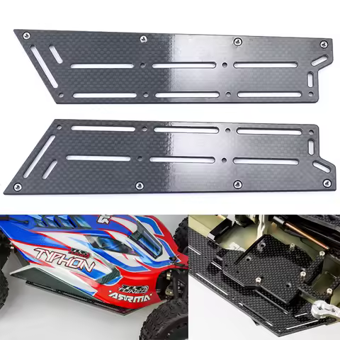 1/8 TYPHON Carbon Fiber Side Skirt Side Panel for ARRMA TYPHON 6S V4 V5 TLR TUNED 4X4 BUGGY Car Upgr