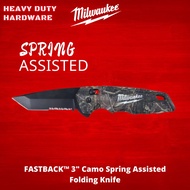 Milwaukee FASTBACK 3" Camo Spring Assisted Folding Knife 48-22-1535