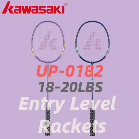 Kawasaki Badminton Racket 1U Aluminum Alloy Frame Badminton Racquette Racquet With String For Outdoo