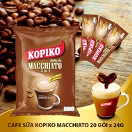 Cafe Hòa Tan Kopiko Macchiato gói lớn 480g (20 gói *24gr)