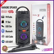 Speaker karaoke bluetooth super bass lengkap besar - Salon karaoke dan mic full bass jumbo - Speaker