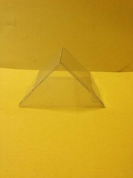 DIY三角型盒-D0558-12x10.7x5.5cm-30入-透明塑膠三角盒、PVC包裝盒、造型盒、造型三角形包裝盒