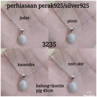 WHITE NECKLACE + PENDANT 3235 SILVER/SILVER 925 FFA