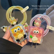3D Cartoon SpongeBob Protective Case Compatible for Samsung Galaxy 25w Charger Cable Cover 25W Fast 