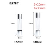 10Pcs Glass Tube Fuse 5X20/6X30 Fast Fusing 250V  0.1A 0.2A 0.5A 0.8A 1A 2A 2.5A 3A 4A 5A 6.3A 7A 8A