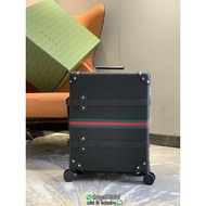 Globle-Trottor Gucc aluminum alloy trolley suitcase wheeled travel gadget keepall trolley luggage