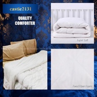 Plain White Comforter Duvet Filler Cotton Alternative Bed Comforter Duvet Insert | Infill