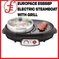 EUROPACE ESB88P ESB-88P 3L 1400W W BBQ GRILL ELECTRIC STEAMBOAT