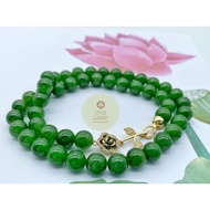 SG LOCAL - Authentic Natural Hetian Jade Necklace 和田玉项链 9.5MM