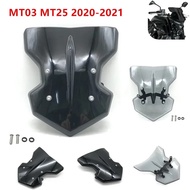 For Yamaha MT-03 MT03 MT-25 MT25 Motorcycle Windscreen Windshield MT-25 MT03 2020 2021 2022 2023 Win