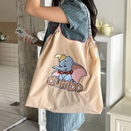 Disney Disney Disney Official Authentic Embroidered Dumbo Dumbo Eco-friendly Bag Canvas Cross-body S