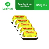 Master Sardines Spanish Style Club Can 120g x 5