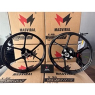 MASVIRAL X46 SPORT RIM 6 BATANG 1.6/1.6X17 Y15 Y16 LC135 LAGENDA ORIGINAL RIM HEAVY DUTY
