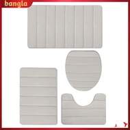 bangla|  Memory Foam Bathroom Mat Soft Touch Bath Mat 4pcs Memory Foam Bath Mat Set Soft Microfiber 