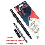 UNICORN 2B 2.0mm Auto Pencil Mechanical Pencel Free 1Tube Leads Refill PackECO-2