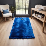 Plain Rasfur Fur Prayer Rug 115x65x3.5cm/ premium Prayer Rug with Kaaba Kaaba non-slip/ LP