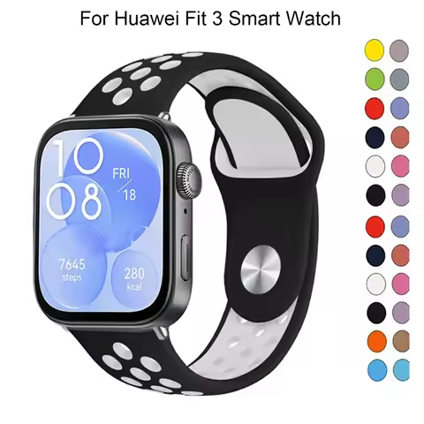Sport Silicone Band for Huawei Watch Fit 3 SmartWatch Bracelet Watchband Correa for Huawei Watch Fit