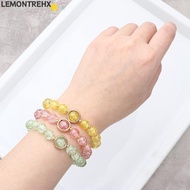 LEMONTREAL Bohemian Bracelet, Elastic Lucky Korean Daisy Bracelet,  Multicolor Handmade Bracelet Boh