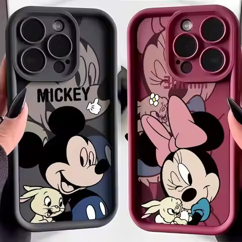 Cute Disney Mickey Minnie Mouse Couple Case for Samsung Galaxy M34 M31 M51 M30S M23 M20 M11 M15 J4 J