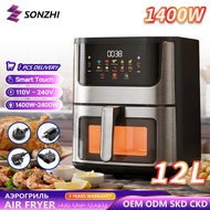 12L Visual Stainless Steel Smart air fryer Household Oven Export Electric fryer air fryer US Standar
