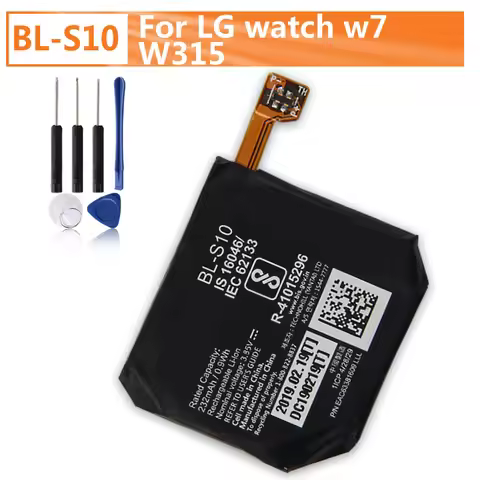 Replacement Watch Battery BL-S10 For LG watch w7 W315 Smartwatch Replacement Watch Battery 232mAh