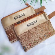 (wedding souvenir product sample) songket pouch