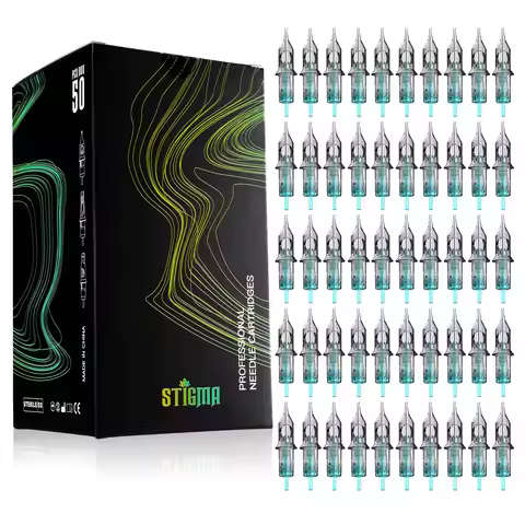 STIGMA 20/50PCS Professional Tattoo Cartridge Needles 0.3/0.35mm Round Liner 3RL 5RL 7RL Sterilized 