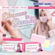 Vircast 3ply Hijab Face Mask Premium Headloop (30pcs)