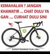 Roadbike - Sepeda Balap Element Tulsa 700C Alloy Frame, Fork Carbon