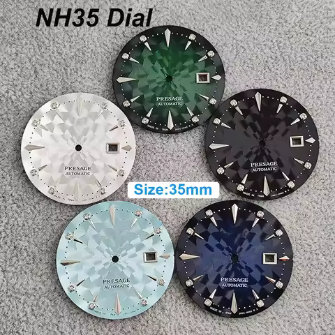 Presage S Logo Dial 35mm Custom Watch Mod for NH35 NH36 Automatic Movements - Watch Accessory