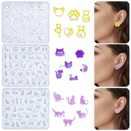 CH* Multipurpose Cats Earring Mould for Personalize Jewelry Projects Supplies